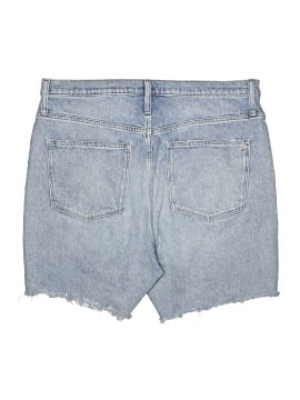 Madewell High-Rise Mid-Length Denim Shorts Woodvale Wash: TENCEL&trade; Denim Edition (view 2)