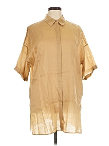 Lafayette 148 New York Short Sleeve Blouse (view 1)