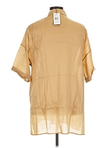 Lafayette 148 New York Short Sleeve Blouse (view 2)