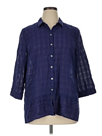 J.Jill 3/4 Sleeve Button-Down Shirt (view 1)