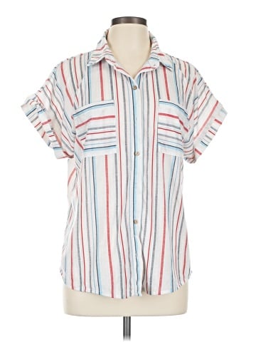 Eden & Olivia Short Sleeve Button-Down Shirt (view 1)