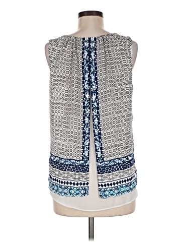 Rose + Olive Sleeveless Blouse (view 2)