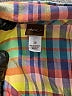 Tea 100% Cotton Plaid Yellow Short Sleeve Button-Down Shirt Size 10 - photo 3