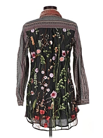 Soft Surroundings Long Sleeve Button-Down Shirt (view 2)