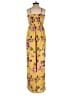 Xhilaration Floral Yellow Jumpsuit Size S - photo 2