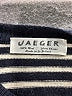 Jaeger 100% Wool Stripes Black Wool Pullover Sweater Size M (estimated) - photo 7