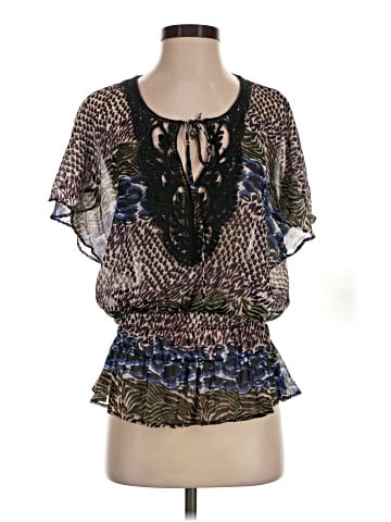 Carmen Carmen Marc Valvo Short Sleeve Blouse (view 1)