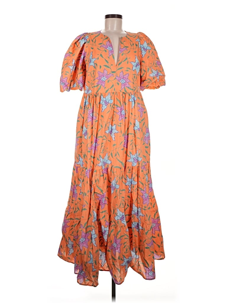 Pre-owned Hyacinth House Casual Dress In Orange