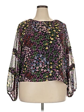 1.State 3/4 Sleeve Blouse (view 1)