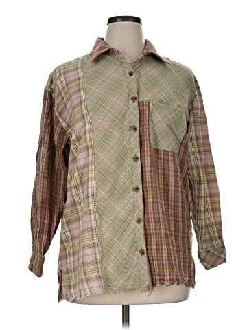 Rewind Long Sleeve Button-Down Shirt (view 1)