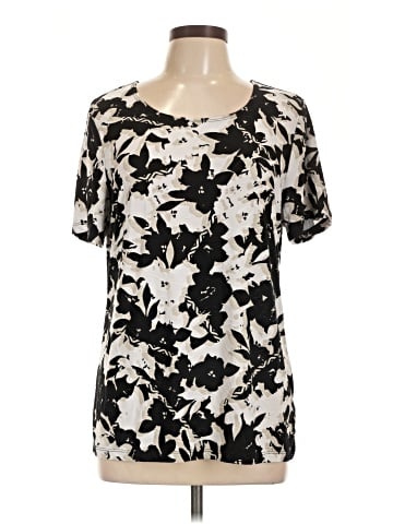 JM Collection Short Sleeve Blouse (view 1)
