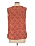 Merona 100% Polyester Orange Sleeveless Blouse Size L - photo 2