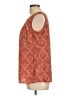 Merona 100% Polyester Orange Sleeveless Blouse Size L - photo 5