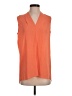Context 100% Polyester Orange Sleeveless Blouse Size S - photo 1