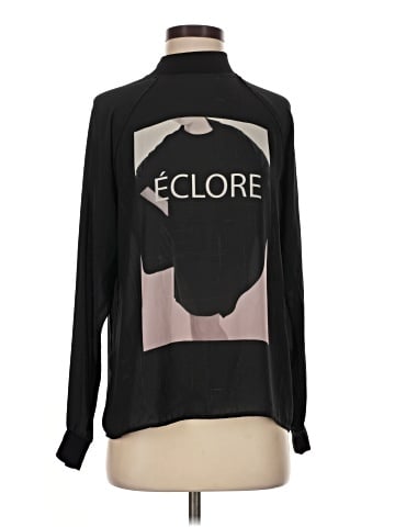 Zara W&B Collection Long Sleeve Blouse (view 1)