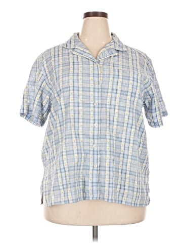 Classic Elements Short Sleeve Button-Down Shirt (view 1)
