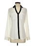 Express 100% Polyester Ivory Long Sleeve Blouse Size S - photo 1