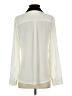 Express 100% Polyester Ivory Long Sleeve Blouse Size S - photo 2