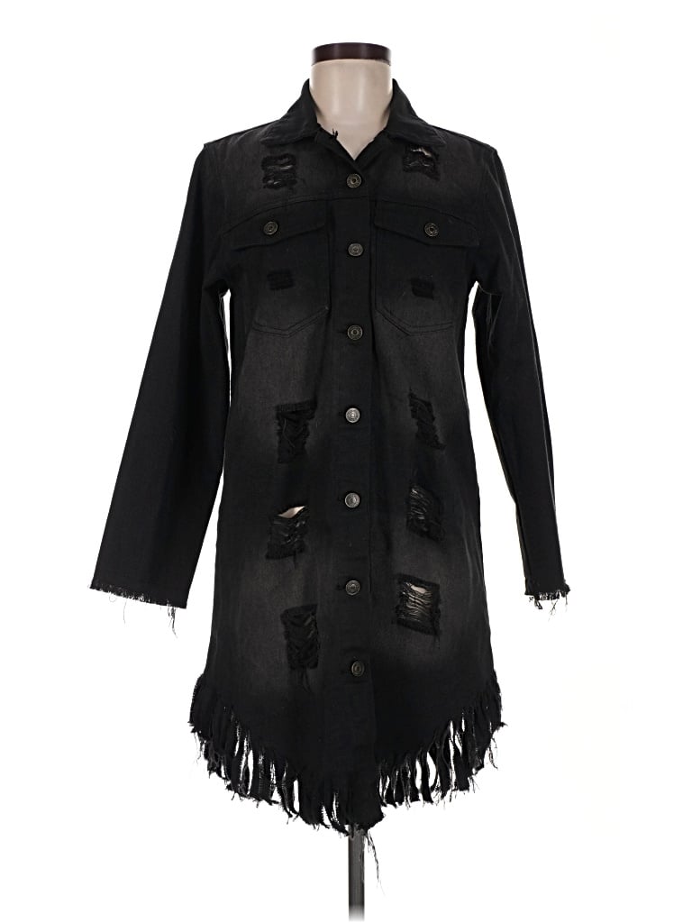 Pre-owned Assorted Brands Coat In Black