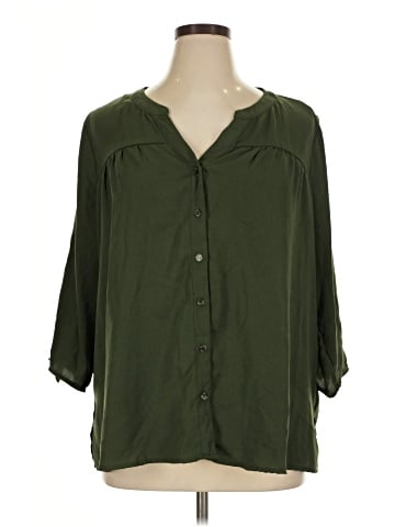 By Design 3/4 Sleeve Blouse (view 1)