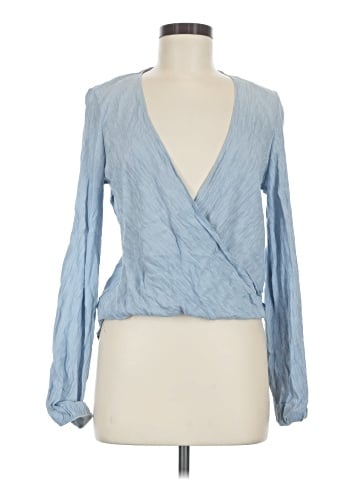 Topshop Long Sleeve Blouse (view 1)