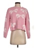 Altar'd State Hearts Pink Pullover Sweater Size S - photo 1