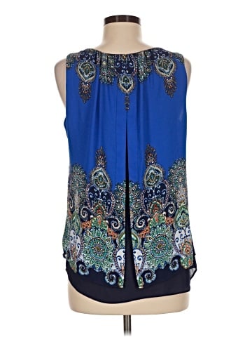 Rose + Olive Sleeveless Blouse (view 2)