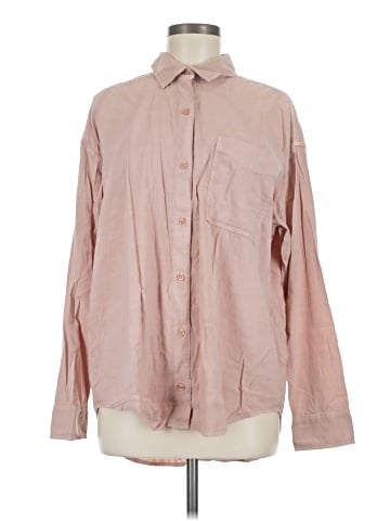 American Eagle Outfitters Long Sleeve Button-Down Shirt (view 1)