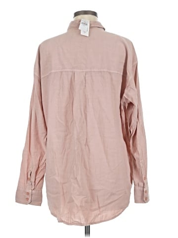 American Eagle Outfitters Long Sleeve Button-Down Shirt (view 2)