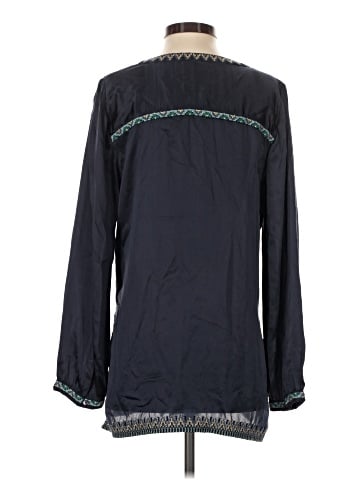 Calypso St. Barth Long Sleeve Silk Top (view 2)