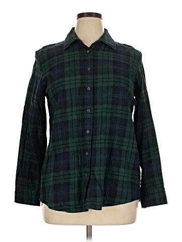 Lands' End Long Sleeve Button-Down Shirt (view 1)