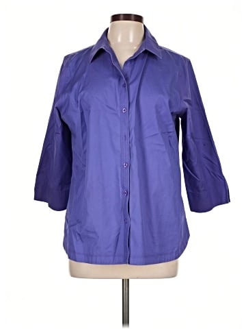 Chico's 3/4 Sleeve Button-Down Shirt (view 1)