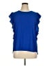 CeCe Blue Short Sleeve Top Size XL - photo 1