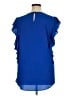 CeCe Blue Short Sleeve Top Size XL - photo 2