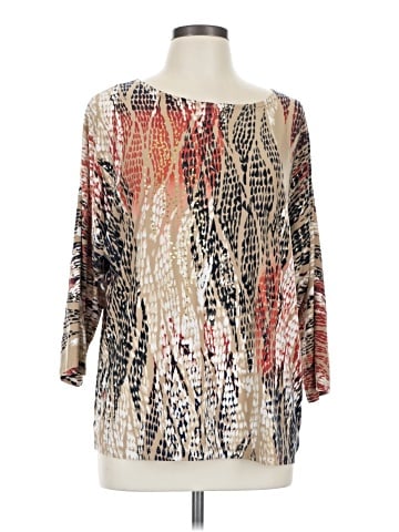 JM Collection 3/4 Sleeve Blouse (view 1)