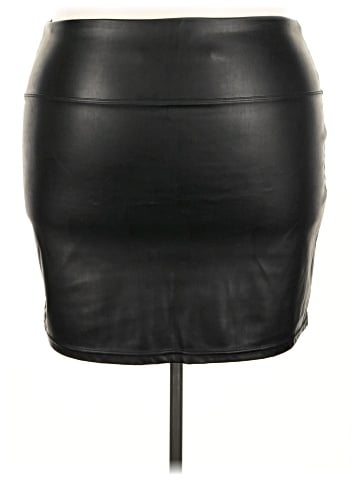 Tinseltown Faux Leather Skirt (view 2)