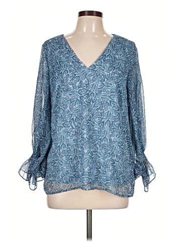 1.State 3/4 Sleeve Blouse (view 1)