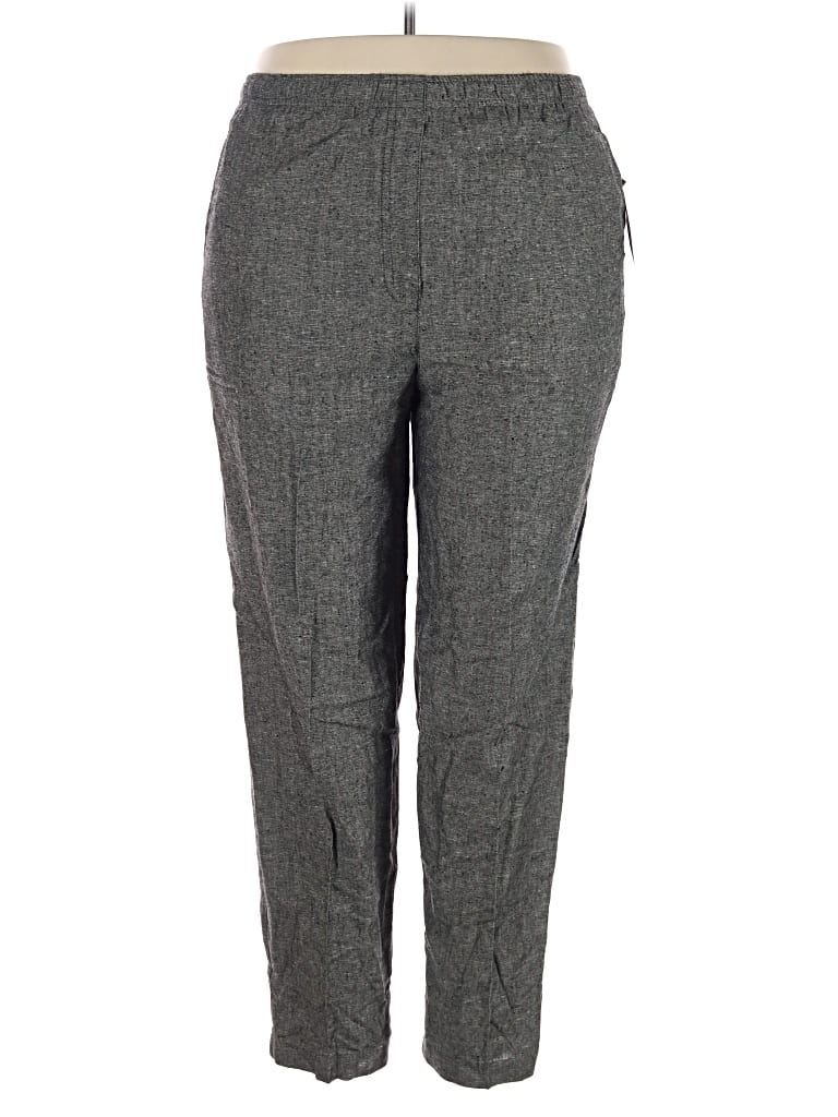 Southern Lady Linen Pants In Gray