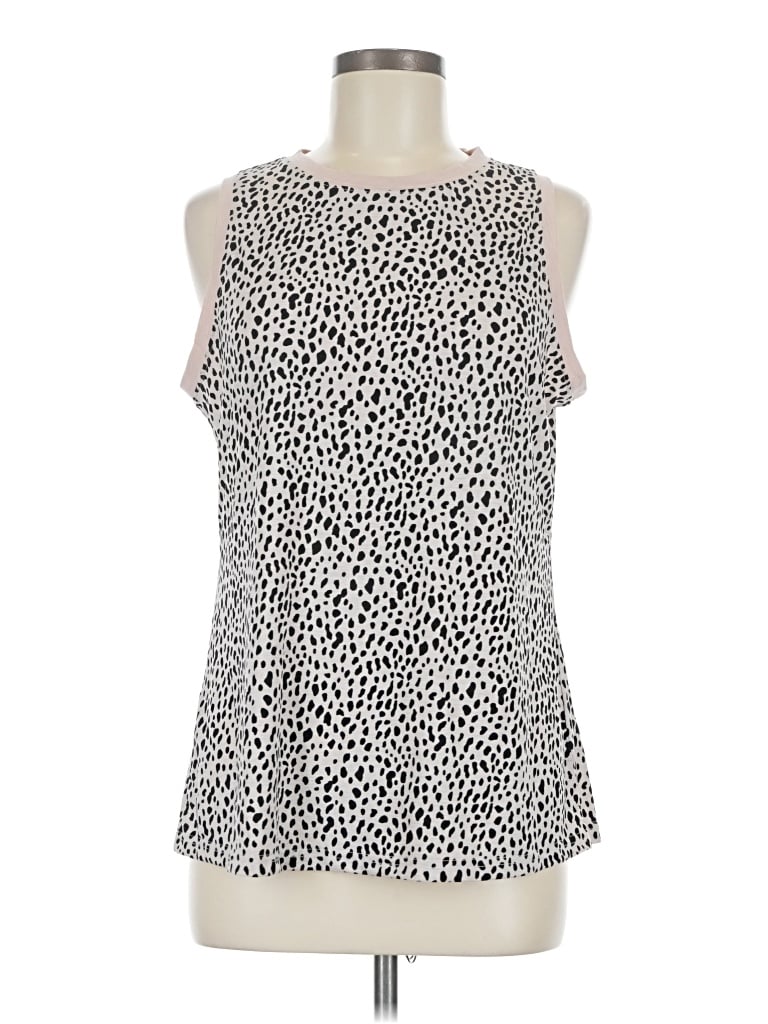 Pre-owned Dokotoo Tank Top Ivory Halter Neckline Tops