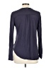 Tiny Animal Print Blue Long Sleeve Blouse Size L - photo 2