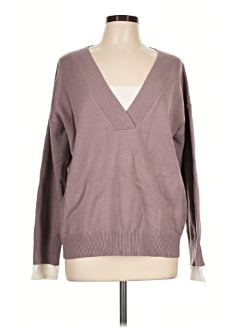 Hem & Thread Pullover Sweater (view 1)