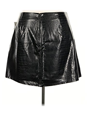 Bar III Faux Leather Skirt (view 2)