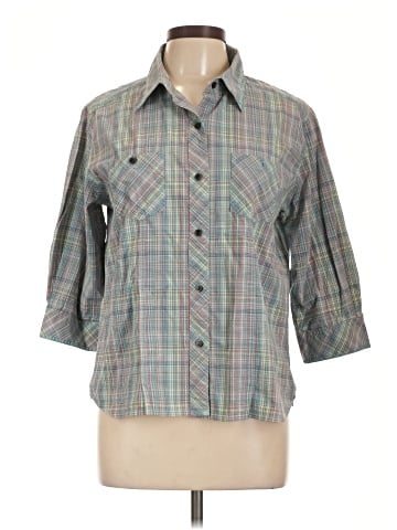 Woolrich 3/4 Sleeve Button-Down Shirt (view 1)