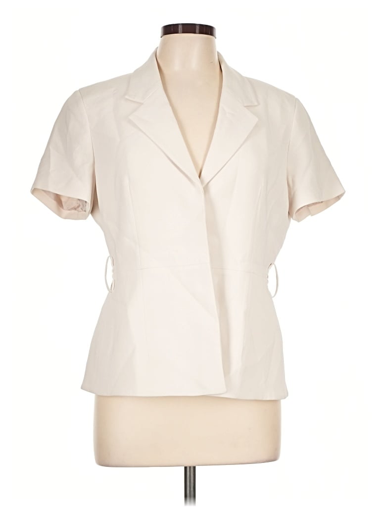 Pre-owned Babaton Blazer Jacket In Ivory