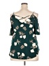 Kaileigh Teal Short Sleeve Blouse Size XXL - photo 2