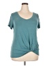 Nine Britton Teal Short Sleeve Top Size XXL - photo 1