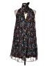 Milly 100% Polyester Black Cocktail Dress Size M (estimated) - photo 2