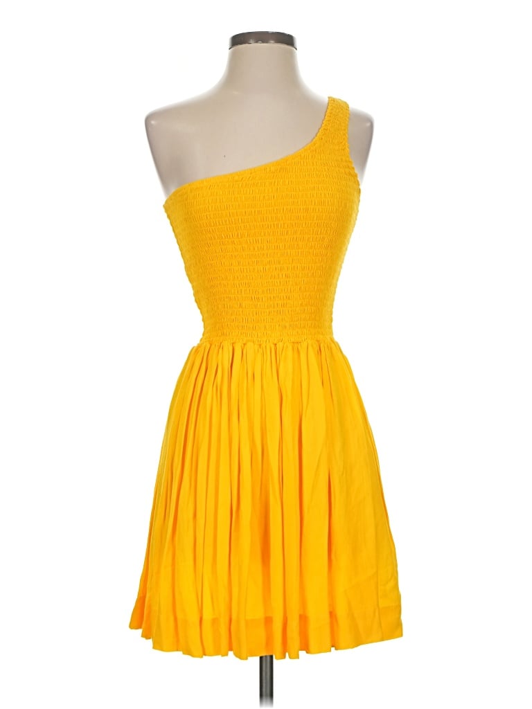 Pre-owned S/w/f Cocktail Dress In Yellow