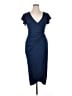 Assorted Brands 100% Polyester Blue Cocktail Dress Size XL - photo 1