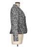 B. Moss 100% Polyester Animal Print Silver Blazer Size 10 - photo 4